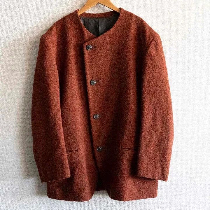 Issey Miyake issey miyake Collarless wool coat Size US M / EU 48-50 / 2 - 1 Thumbnail