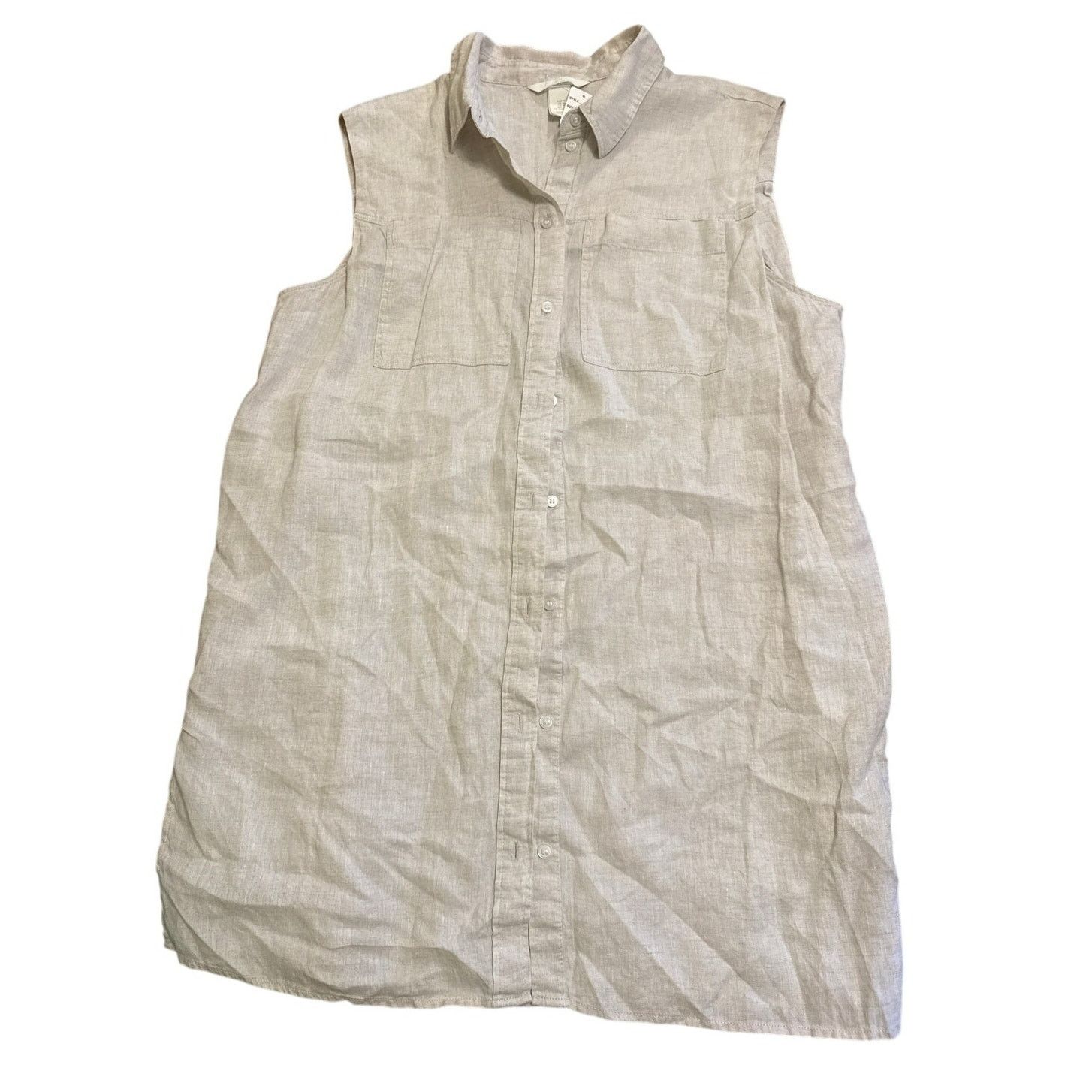 H&M NWOT H&M Linen Sleeveless Tunic Top M Size M / US 6-8 / IT 42-44 - 2 Thumbnail