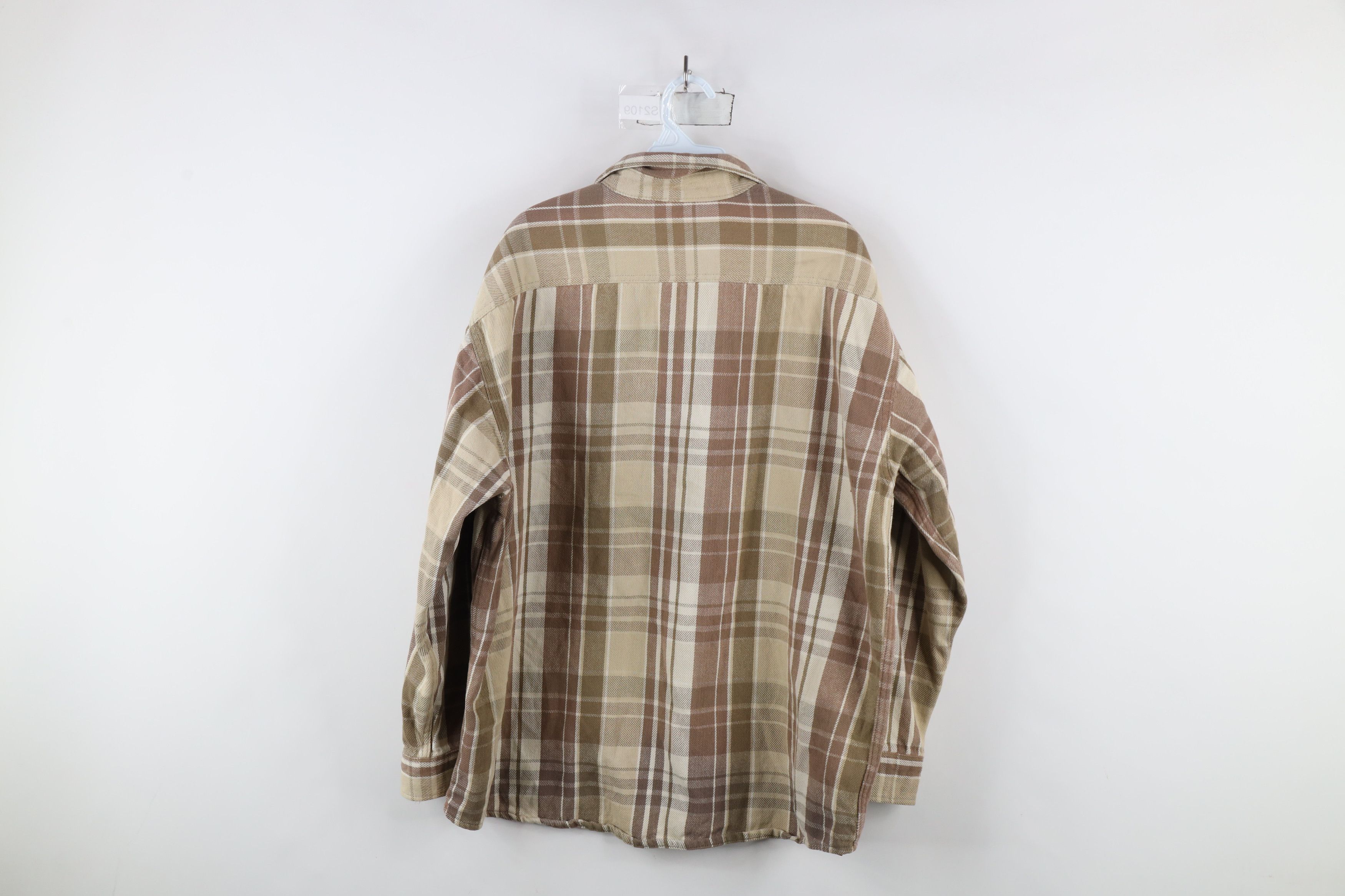 Vintage Vintage 90s Streetwear Heavyweight Button Shirt Plaid Size US XL / EU 56 / 4 - 11 Thumbnail
