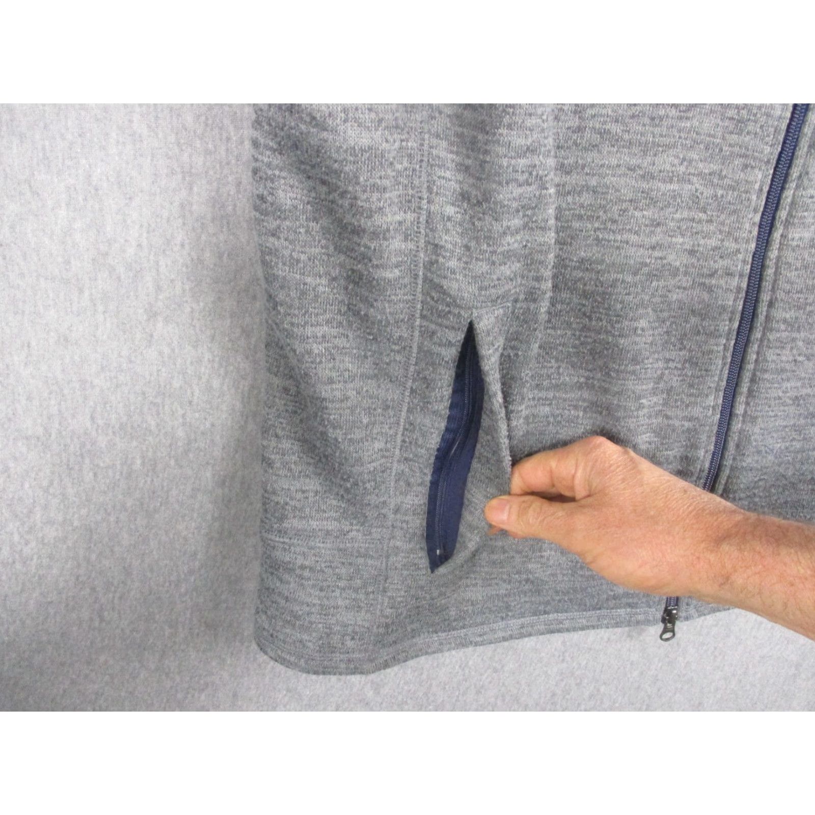 johnnie-O VINTAGE: No — (not vintage) Johnnie-O Vest Mens XL Gray Heather Full Zip Knit Lined Pockets Golf JMVT1100 Size US XL / EU 56 / 4 - 6 Thumbnail