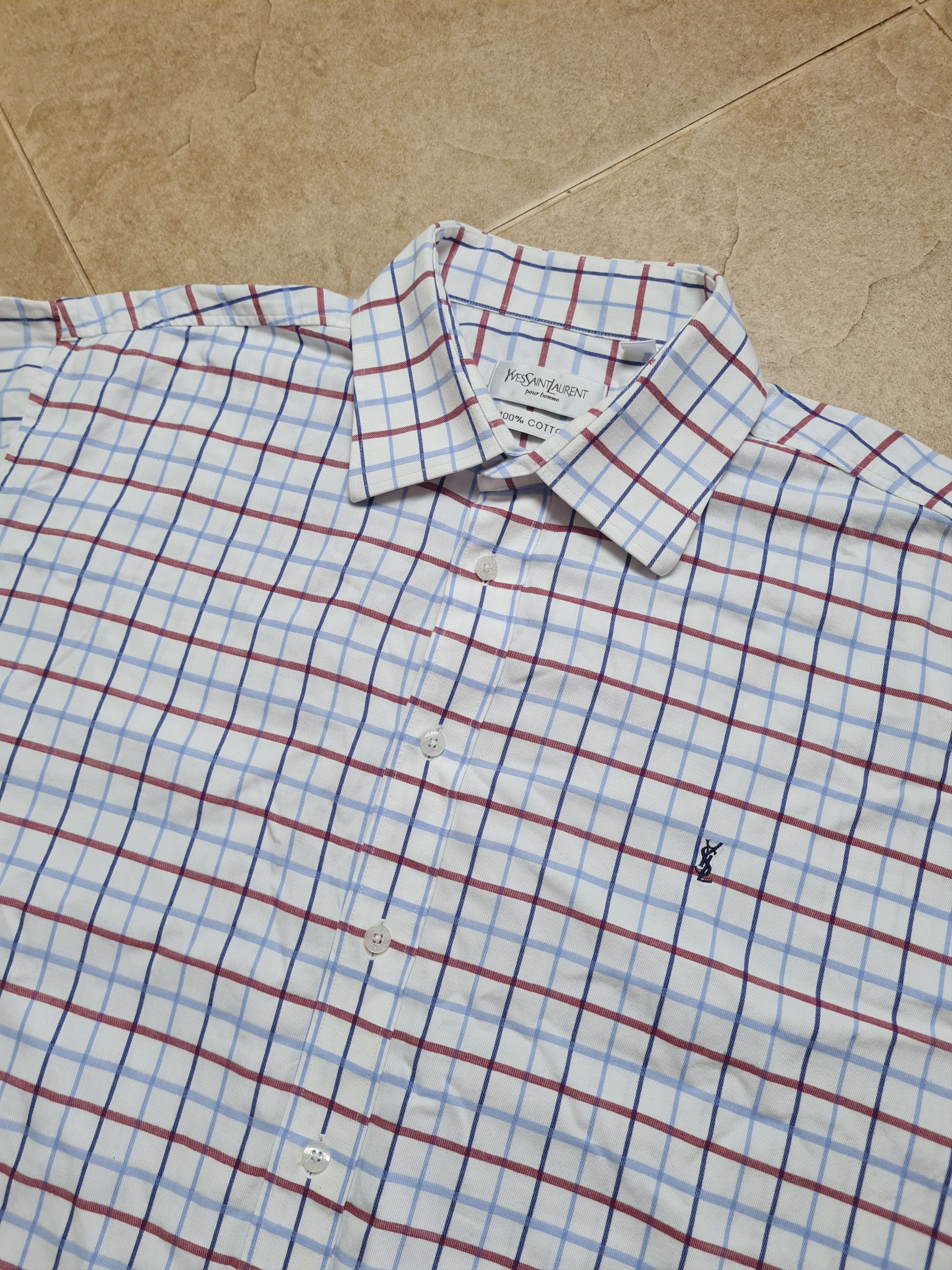 Yves Saint Laurent Vintage Shirts Yves Saint Laurent YSL Shirt with cufflinks Size US XL / EU 56 / 4 - 13 Thumbnail