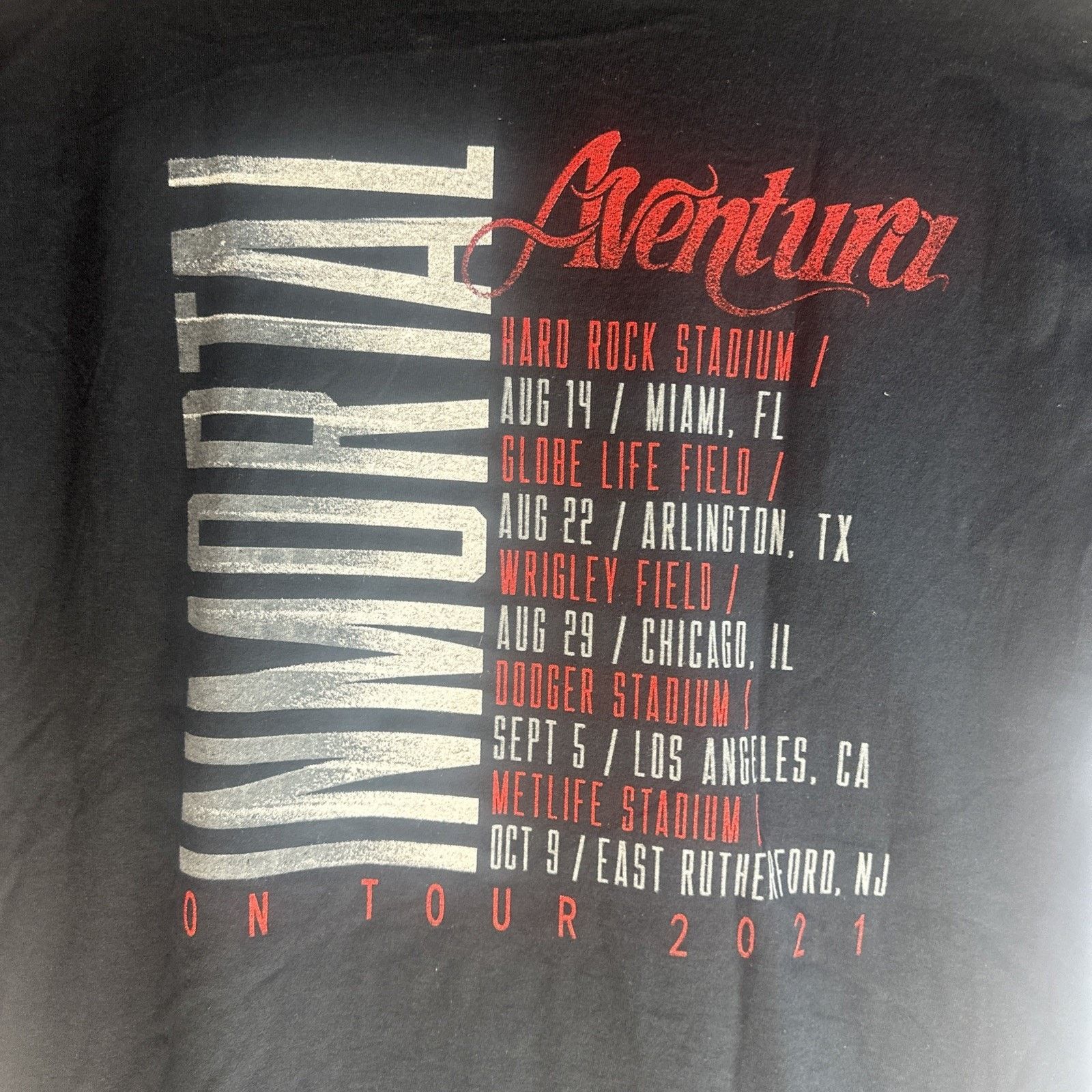 Gildan Aventura Romeo Santos Inmortal Band Bachata Cotton XL Size US XL / EU 56 / 4 - 4 Thumbnail