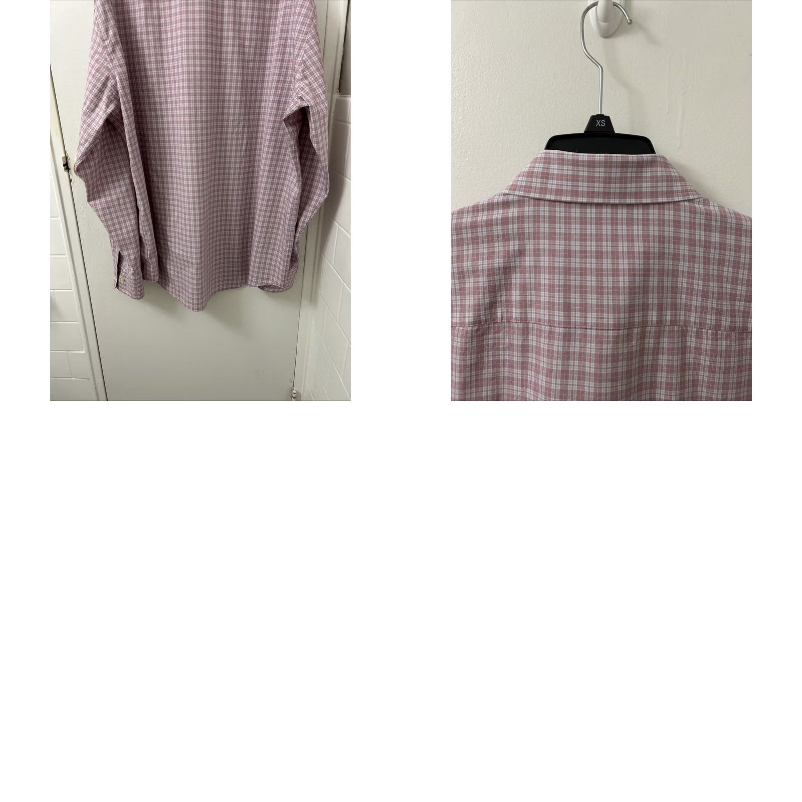 Peter Millar Peter Millar Summer Comfort Shirt Mens XL Pink Blue Plaid Button Up Pocket L/S Size US XL / EU 56 / 4 - 9 Thumbnail