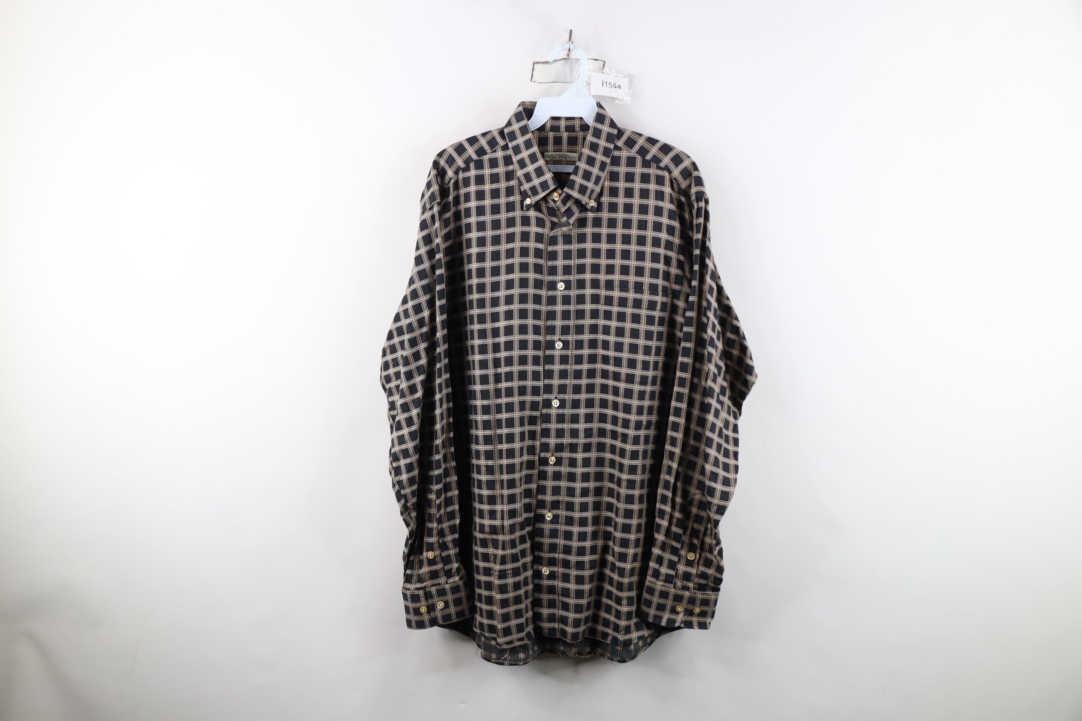Burberry Burberry London Earth Tone Collared Button Down Shirt USA Size US L / EU 52-54 / 3 - 1 Thumbnail