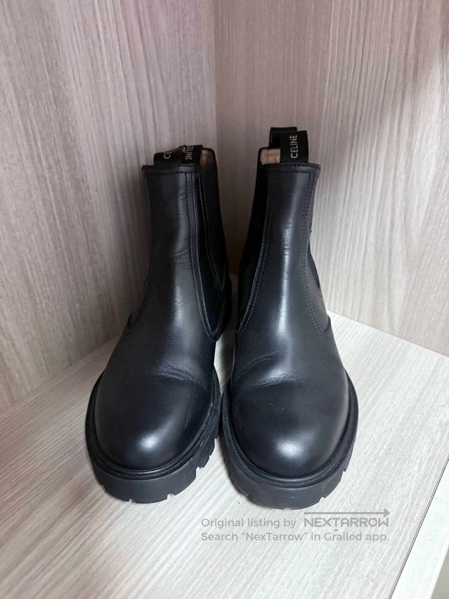 Celine Celine Leather Boots Size 37. Size US 6 / IT 36 - 1 Thumbnail