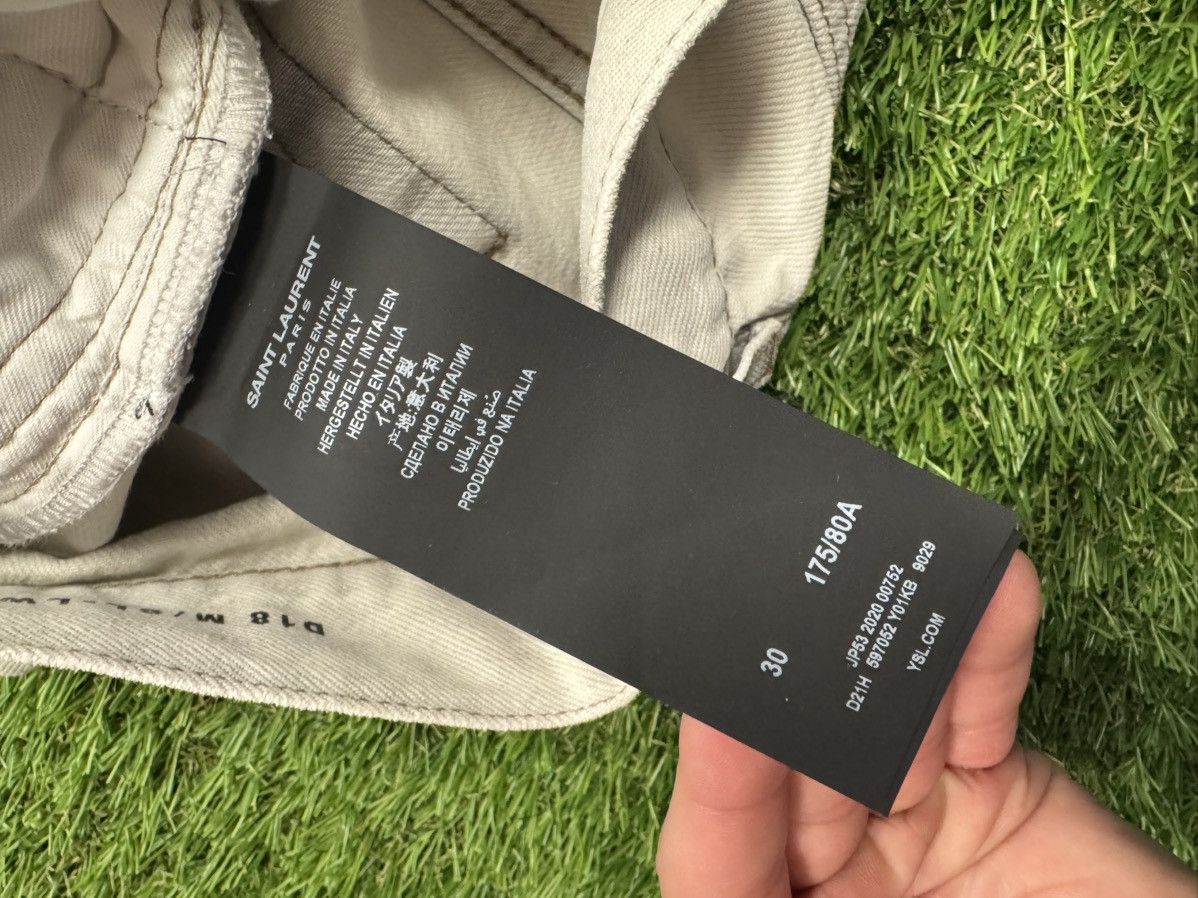 Saint Laurent Paris SAINT LAURENT WHITE DENIM JEANS Size US 30 / EU 46 - 8 Thumbnail