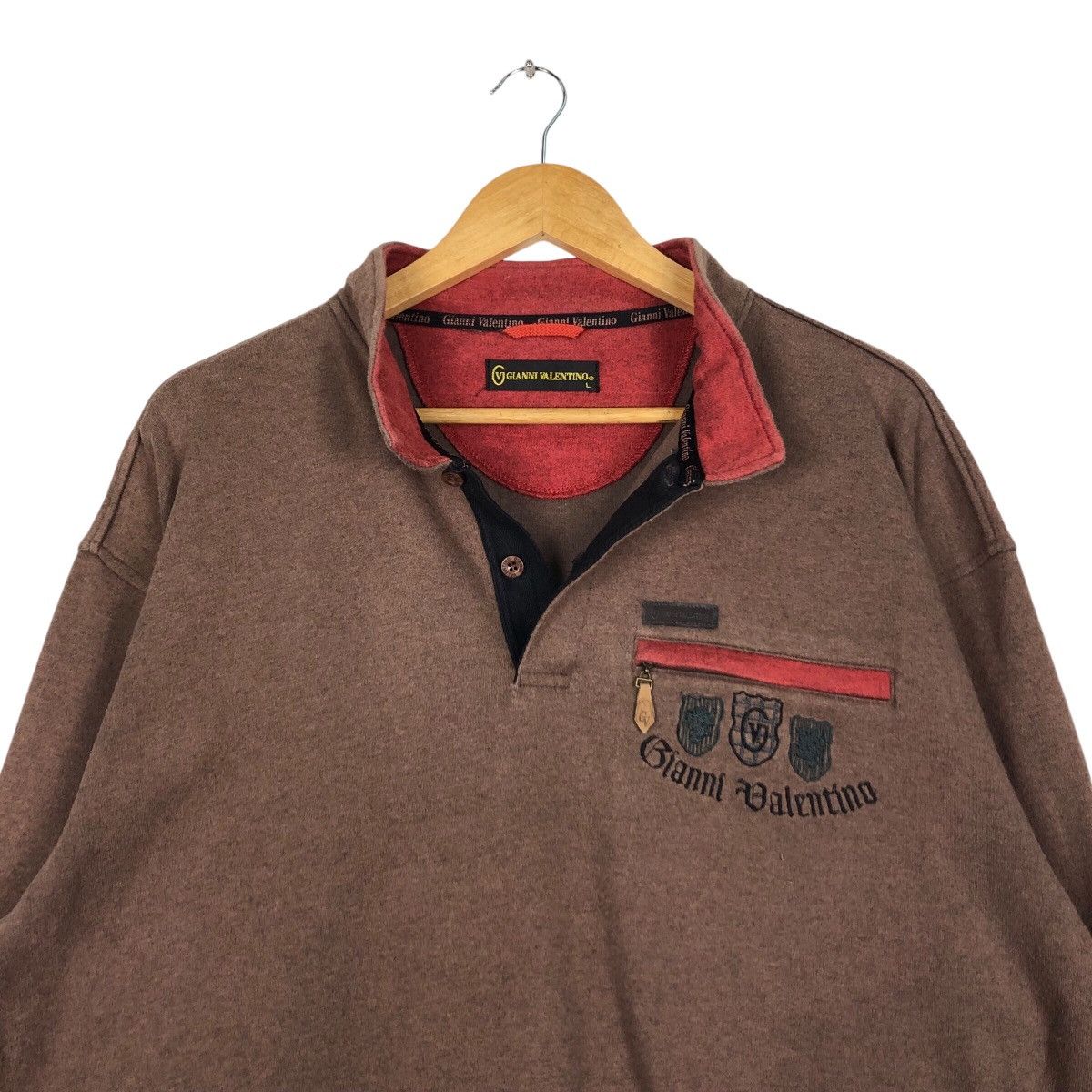 Gianni Valentino × Valentino Vintage Gianni Valentino Casual Wear Sweatshirt 90S Rare Size US M / EU 48-50 / 2 - 10 Thumbnail