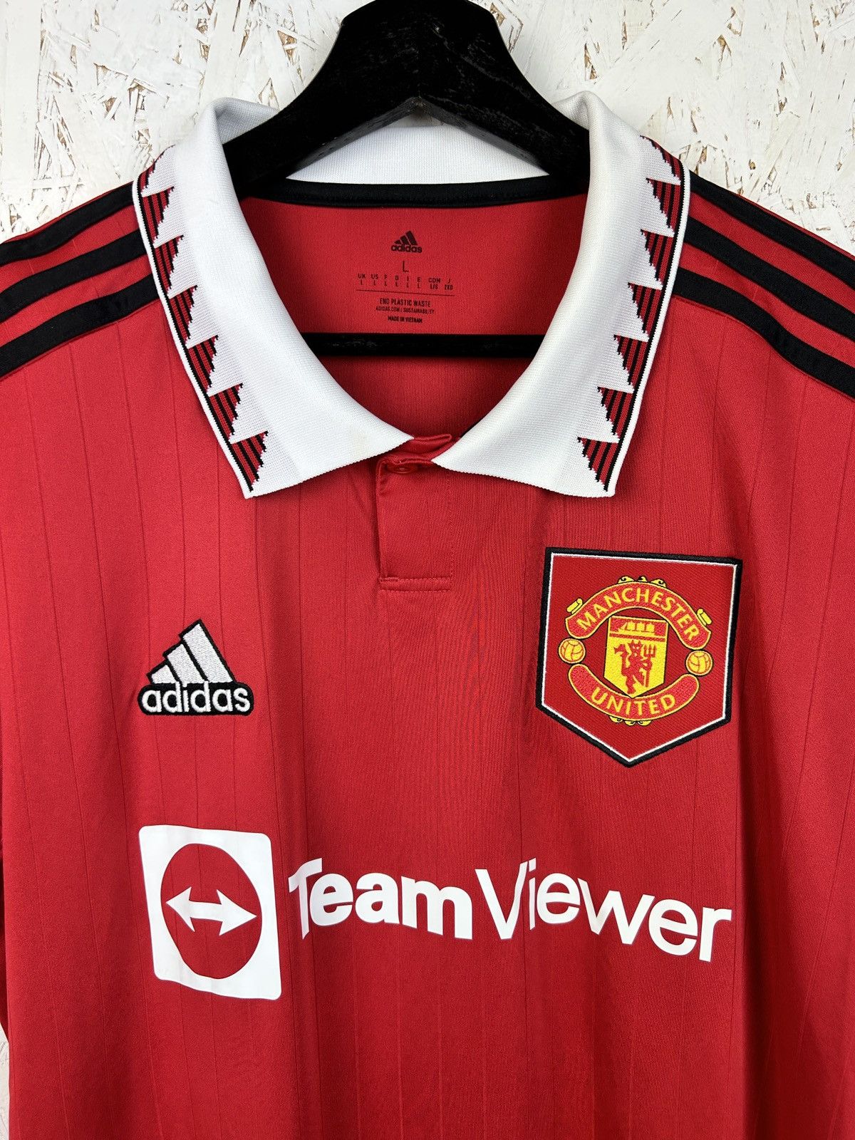 Adidas Adidas Manchester United 2022/23 #9 Martial Home Kit Jersey Size US L / EU 52-54 / 3 - 4 Thumbnail