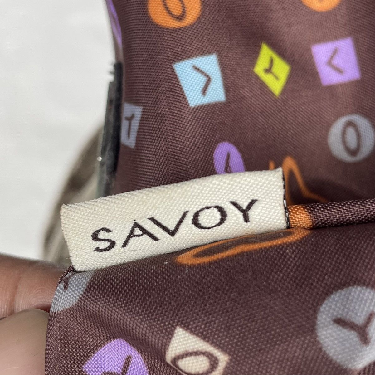 Japanese Brand Two Way Savoy Full Print Shoulder/Crossbody Bag Size ONE SIZE - 8 Thumbnail