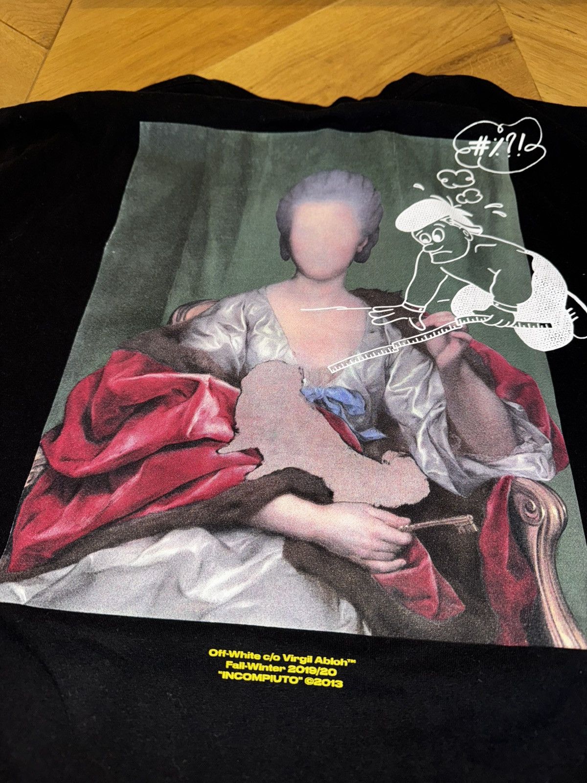 Off-White Off-White Fall-Winter 2019/20 T-Shirt “INCOMPIUTO” Size US L / EU 52-54 / 3 - 8 Thumbnail