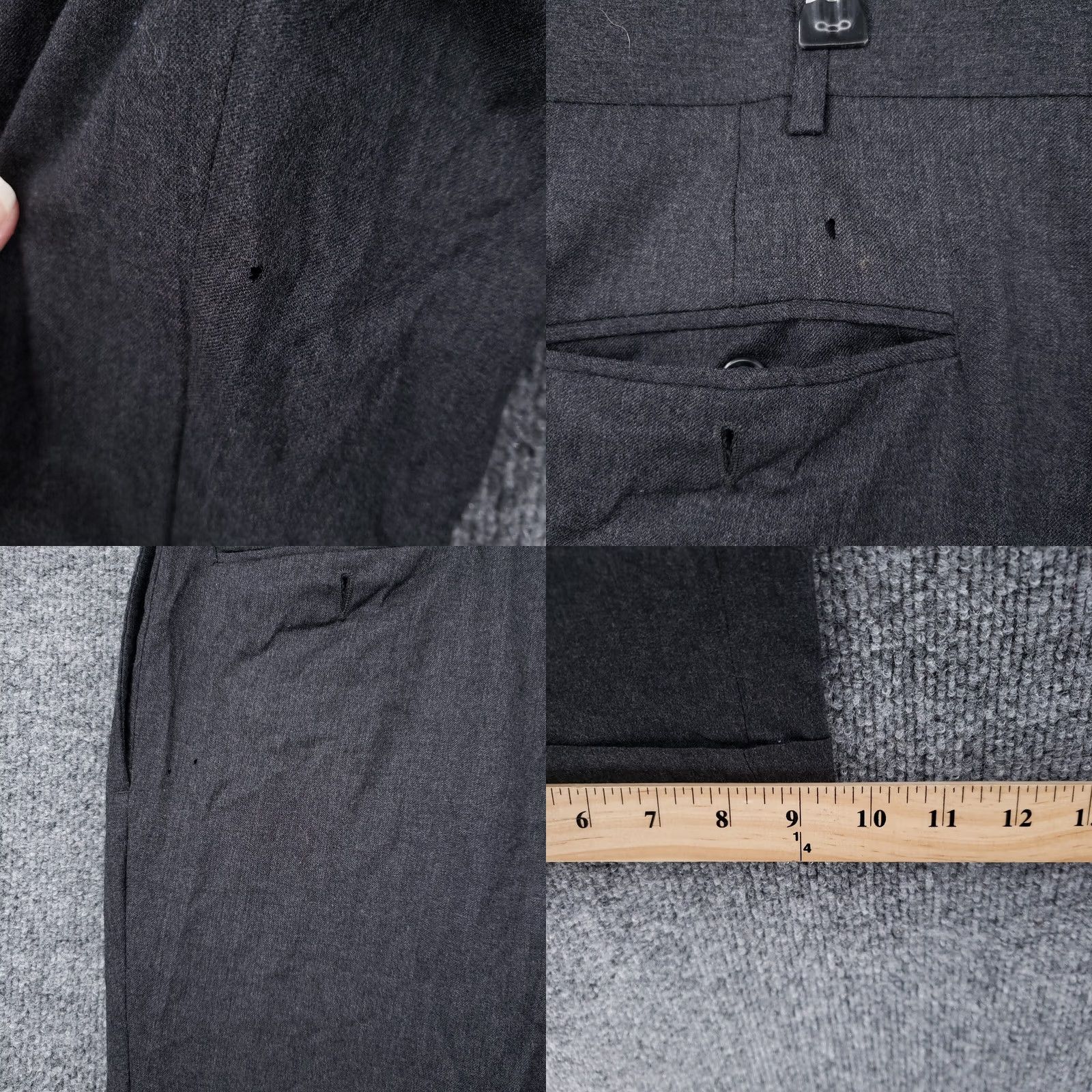 Jos. A. Bank Jos. A. Bank Dress Pants 40 Gray Pleated Straight Mid-Rise Business Slacks Mens Size US 40 / EU 56 - 8 Thumbnail