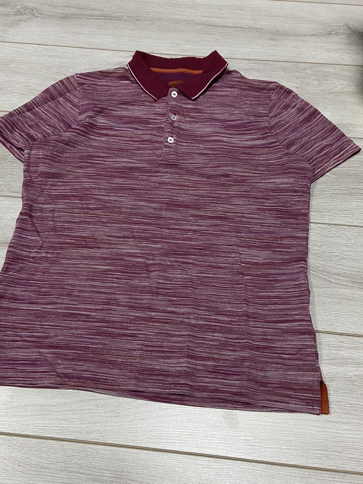 Missoni Missoni striped ober print shirt polo Size US L / EU 52-54 / 3 - 6 Thumbnail