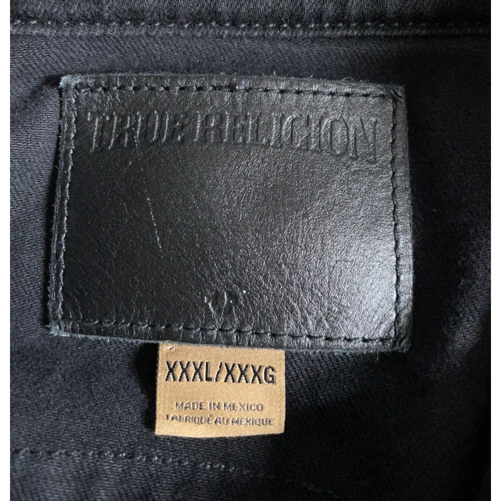 True Religion VINTAGE True Religion Danny Slim Fit Denim Trucker Jacket Men's 3XL (Fits XL) Black Size US XL / EU 56 / 4 - 3 Thumbnail