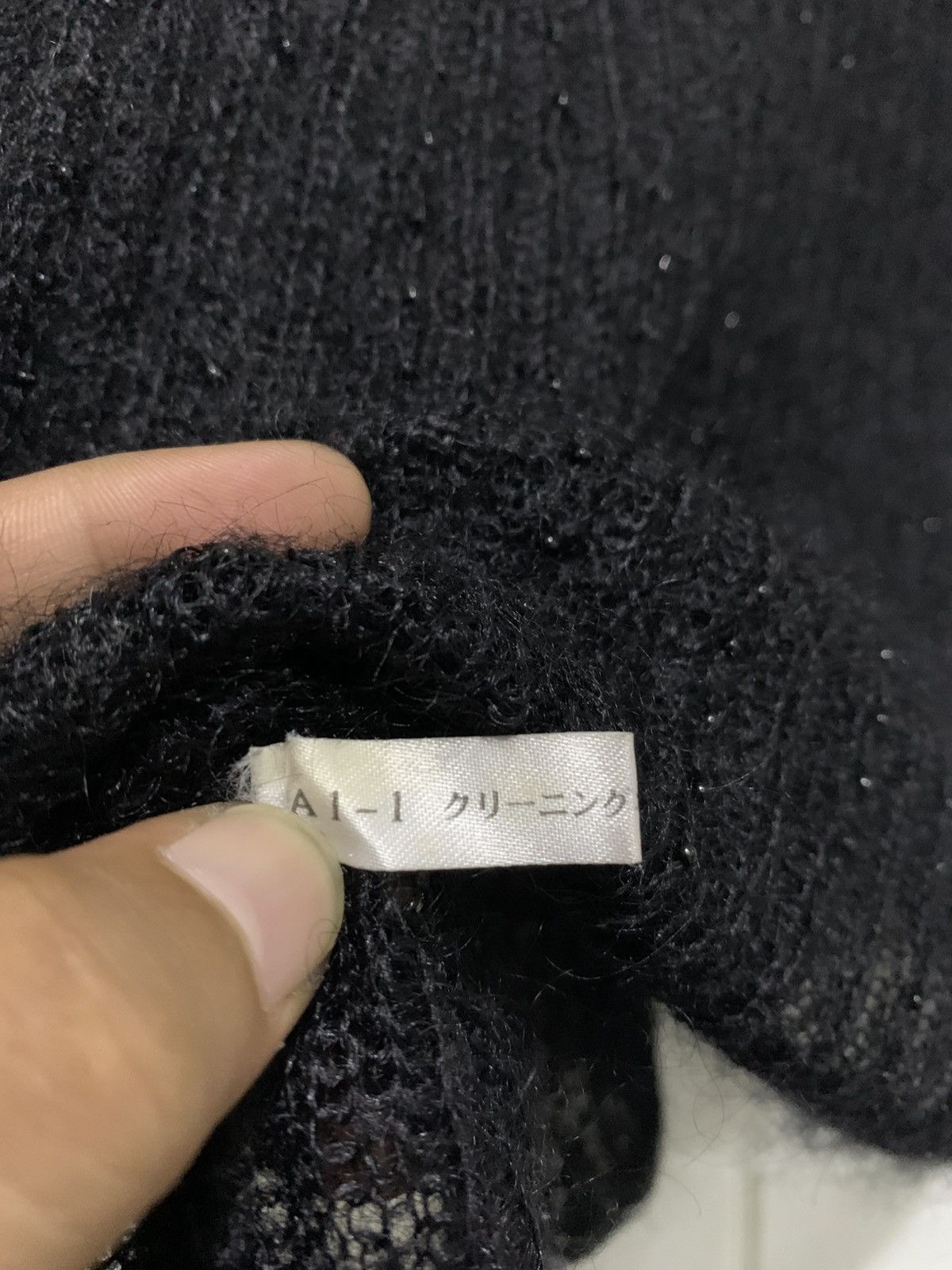 Japanese Brand TOUS LES DEUX Mohair Japenese Grungge Sheer Long Sleeve Size US M / EU 48-50 / 2 - 11 Thumbnail