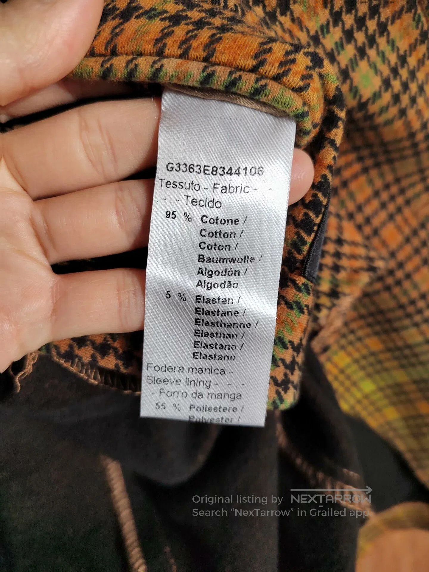 Daniele Alessandrini Daniele Alessandrini Check Blazer Jacket. Size US M / EU 48-50 / 2 - 8 Thumbnail