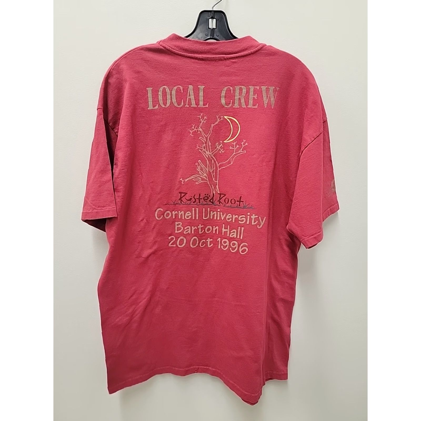 Hanes VINTAGE Rusted Root Cornell University Barton Hall '96 Shirt XL Red Crew Neck Short Sleeve Mens Hanes Double-Sided Size US XL / EU 56 / 4 - 5 Thumbnail