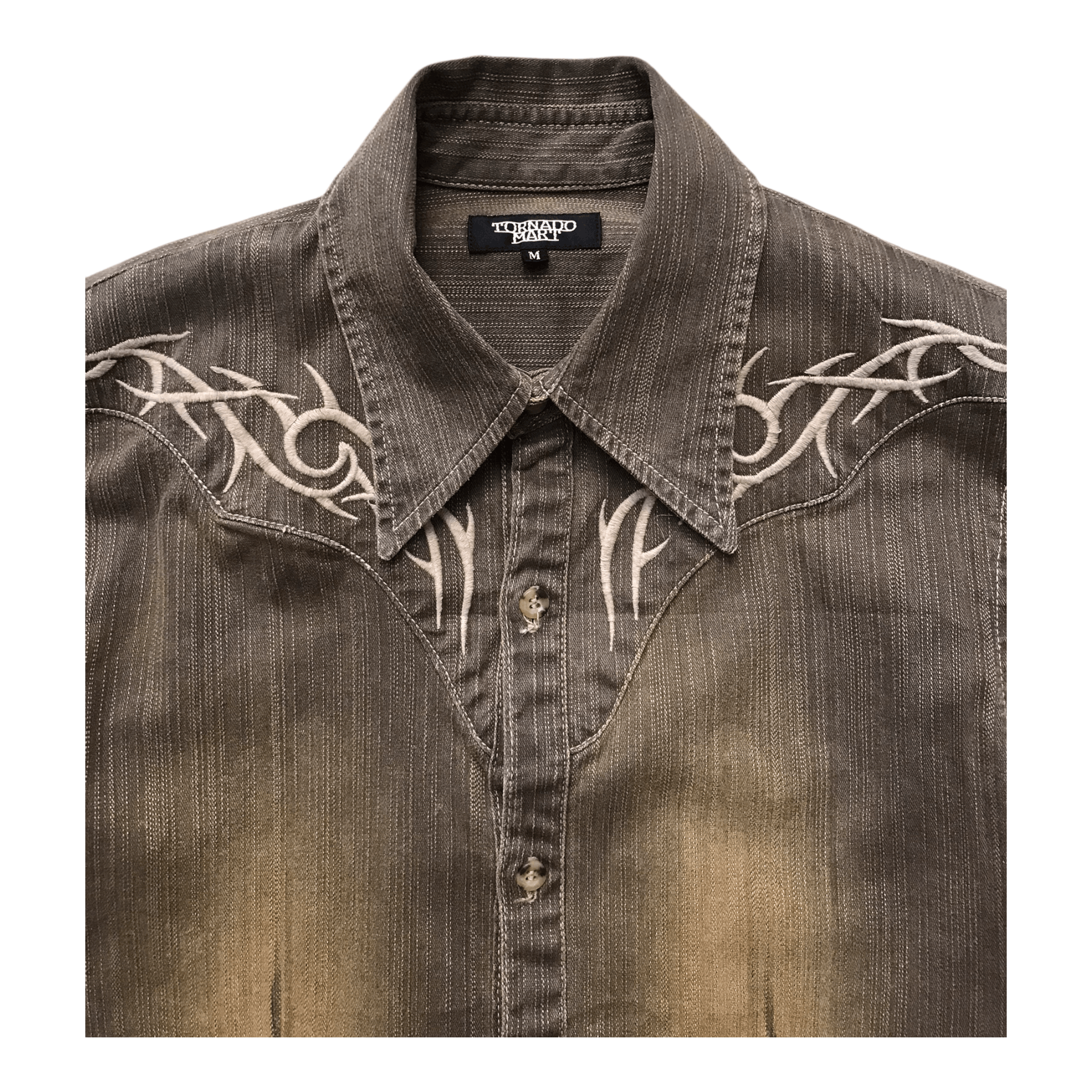 Tornado Mart Tornado Mart Style Cowboy Denim Shirt Size US S / EU 44-46 / 1 - 5 Thumbnail