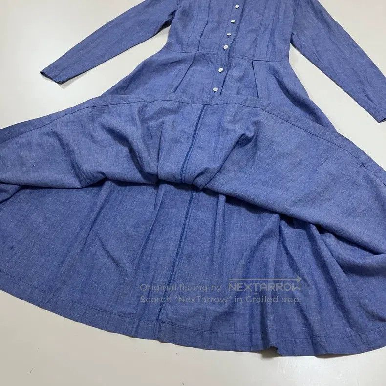 Issey Miyake Issey Miyake Blue Dress Size M / US 6-8 / IT 42-44 - 5 Thumbnail