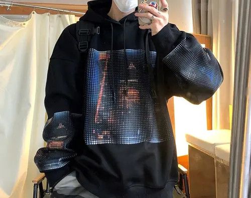 VIBE Skyscraper Skyline Graphic Hoodie Size US M / EU 48-50 / 2 - 8 Thumbnail