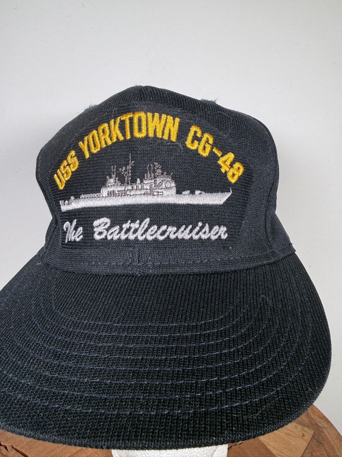Vintage Vintage Made in USA Navy Military Ship Trucker Hat Size ONE SIZE - 2 Thumbnail