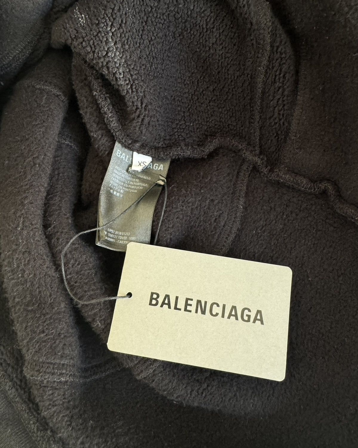 Balenciaga BALENCIAGA FW 18 Plaid Patchwork Hoodie Size US XS / EU 42 / 0 - 11 Thumbnail