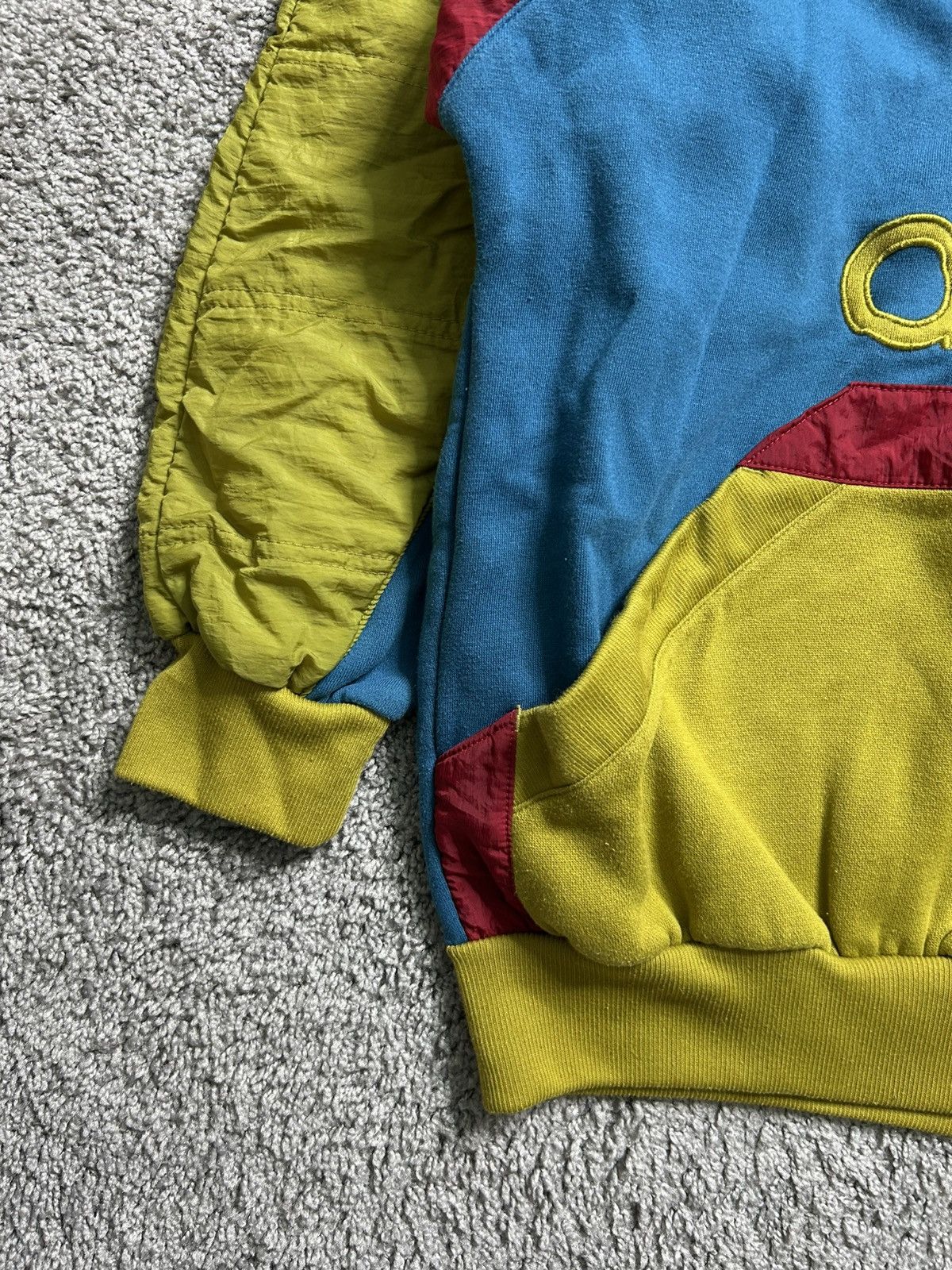 Adidas Vintage 60s/70s Adidas Quarter Tri Tone Zip Hoodie Puffer Size US M / EU 48-50 / 2 - 4 Thumbnail