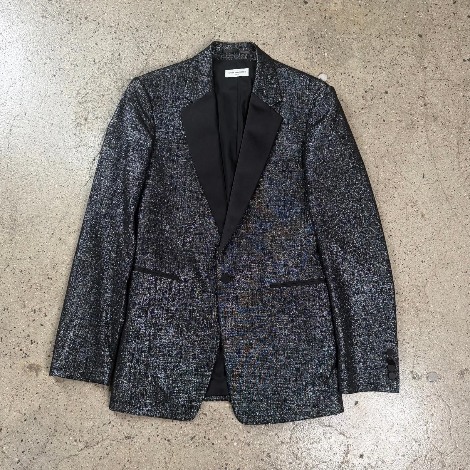 Dries Van Noten Dries Van Noten Glitter Tuxedo Suit Size 48R - 3 Thumbnail