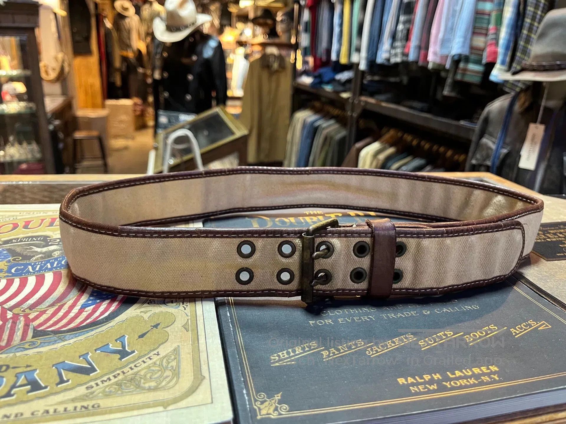 RRL Ralph Lauren RRL Canvas Belt by Ralph Lauren. Size ONE SIZE - 1 Thumbnail