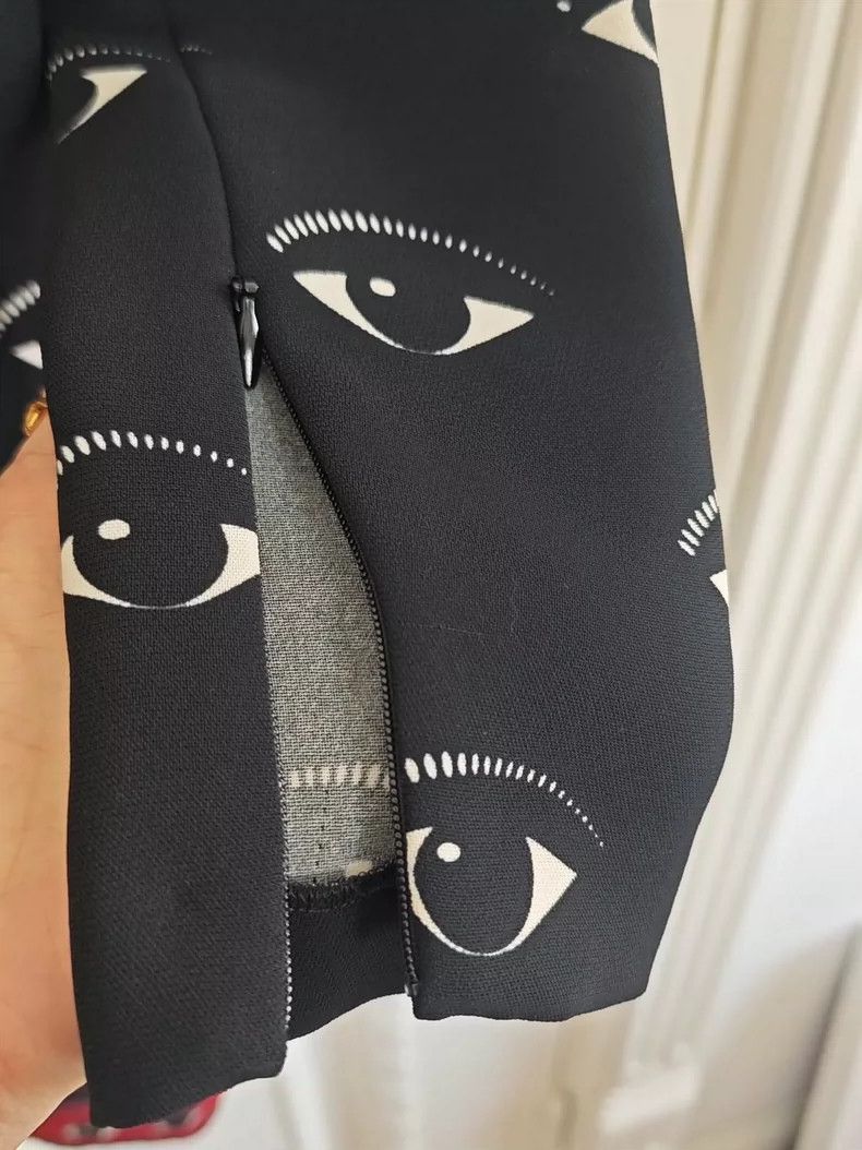 Kenzo KENZO A dress with a black eye print Size XS / US 0-2 / IT 36-38 - 5 Thumbnail