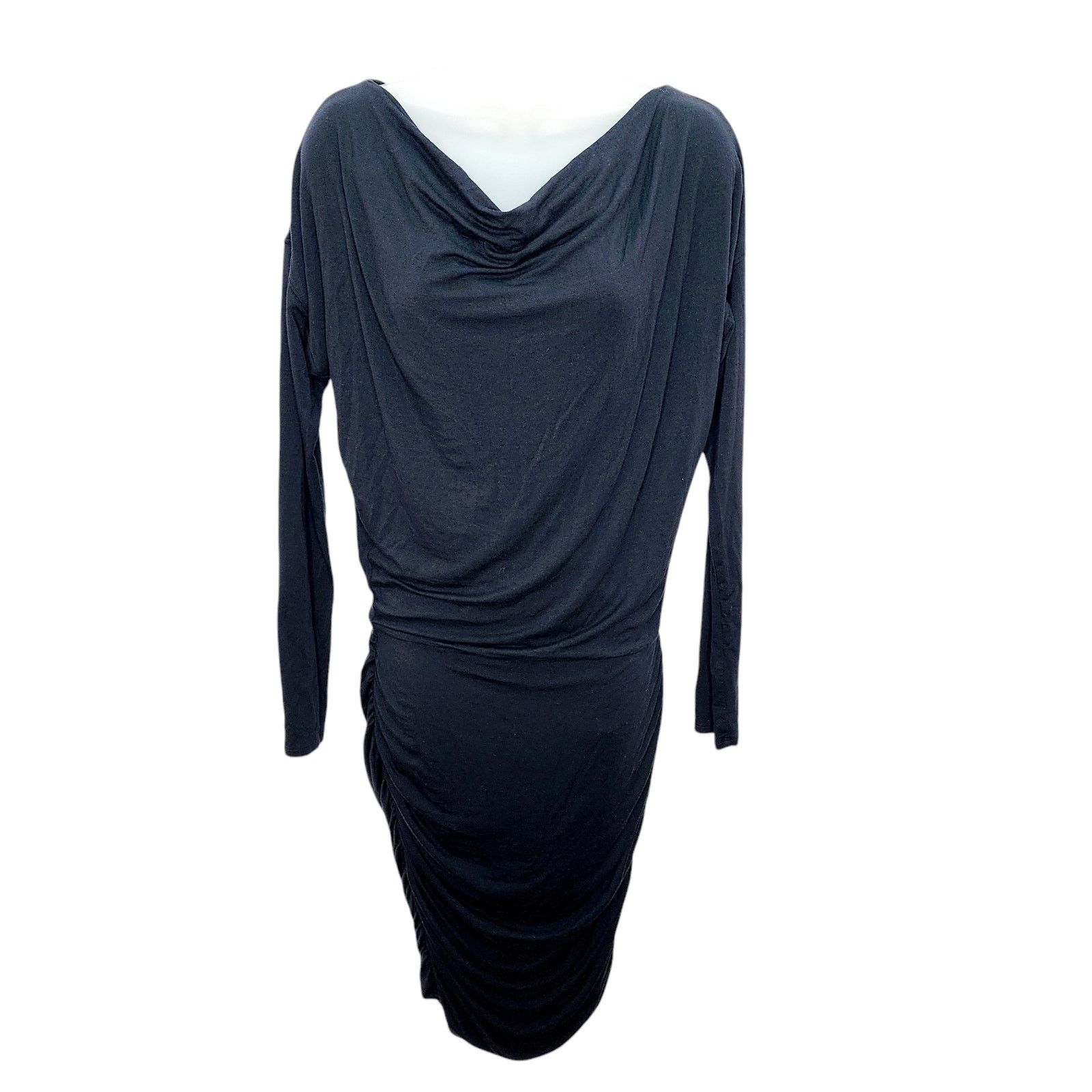 chinese dress ladies Athleta Charcoal Wrap-Style Cotton Blend Dress main image 1