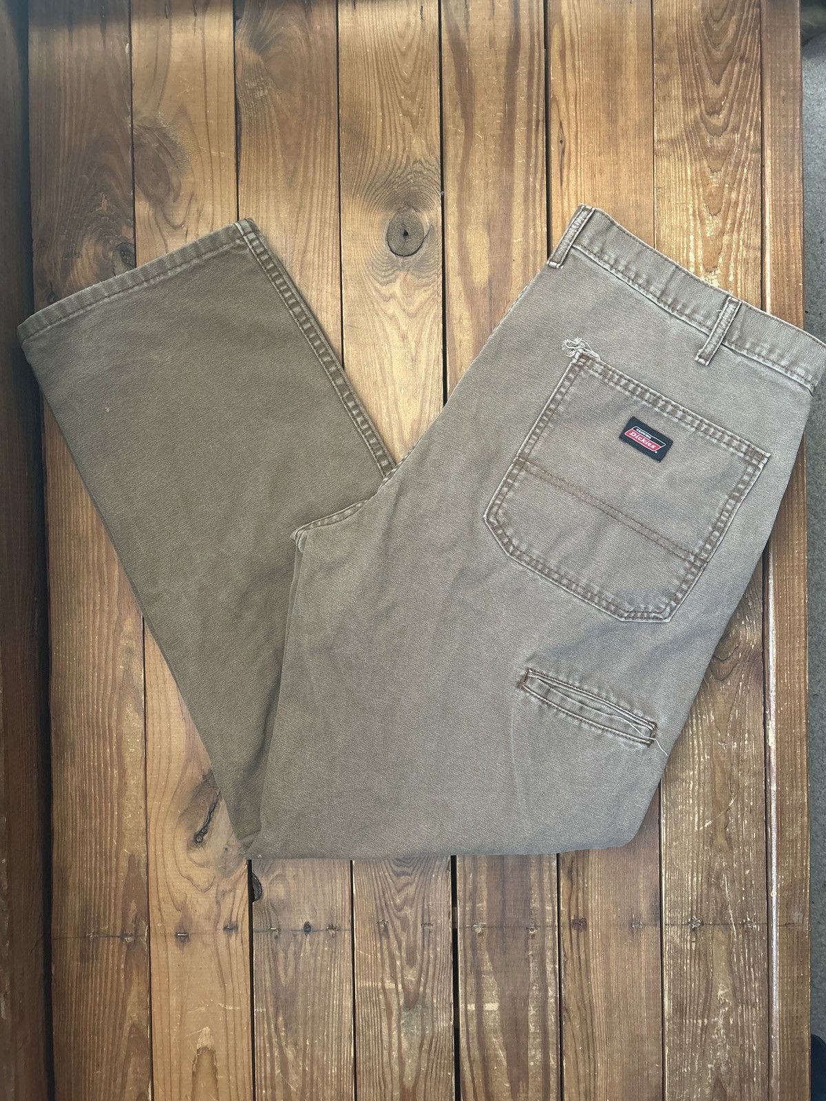 Dickies × Vintage Vintage Dickies Faded Brown Carpenter Pants Size US 38 / EU 54 - 1 Thumbnail