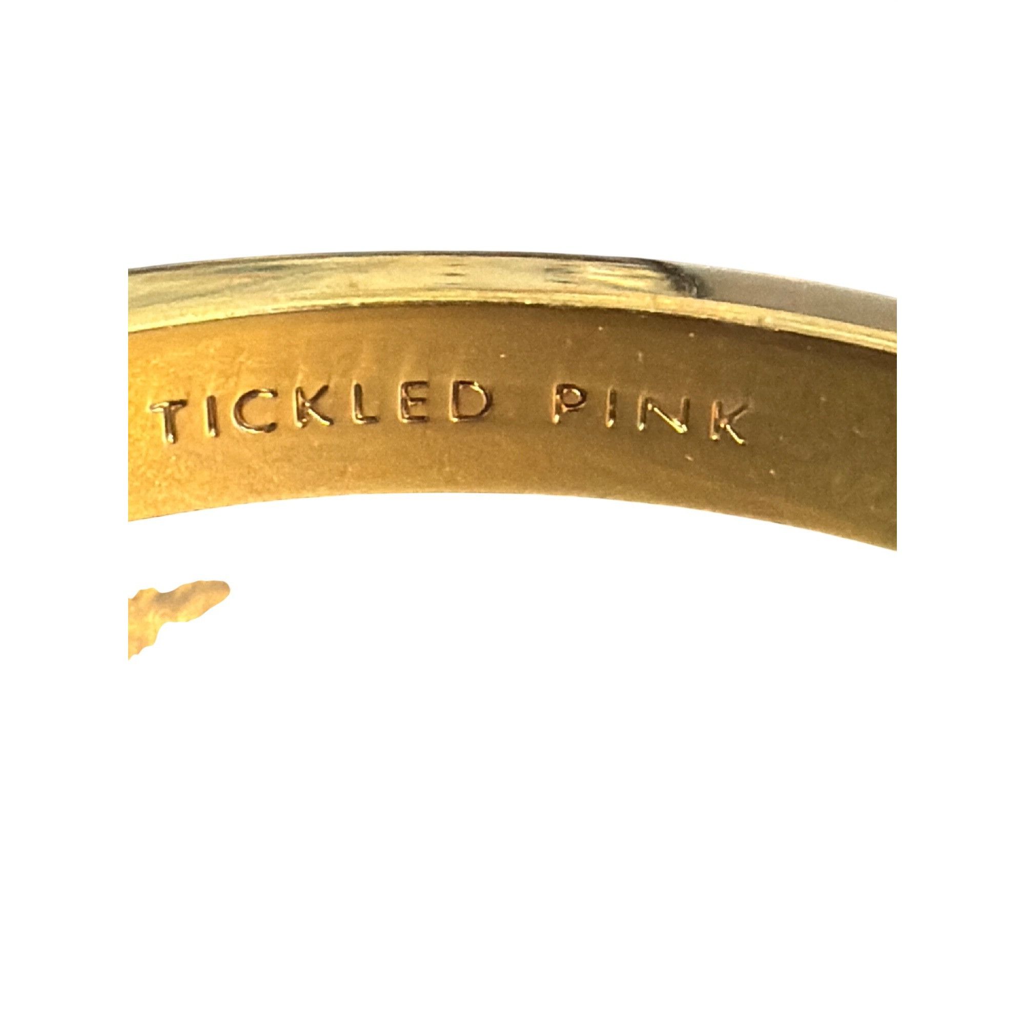 Kate Spade Kate Spade New York Tickled Pink Gold Tone Enamel Bangle Bra Size ONE SIZE - 4 Thumbnail
