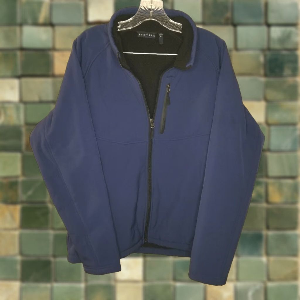 PGA Tour Pga Tour Mens Blue Full Zip Jacket Size L Size US L / EU 52-54 / 3 - 1 Thumbnail