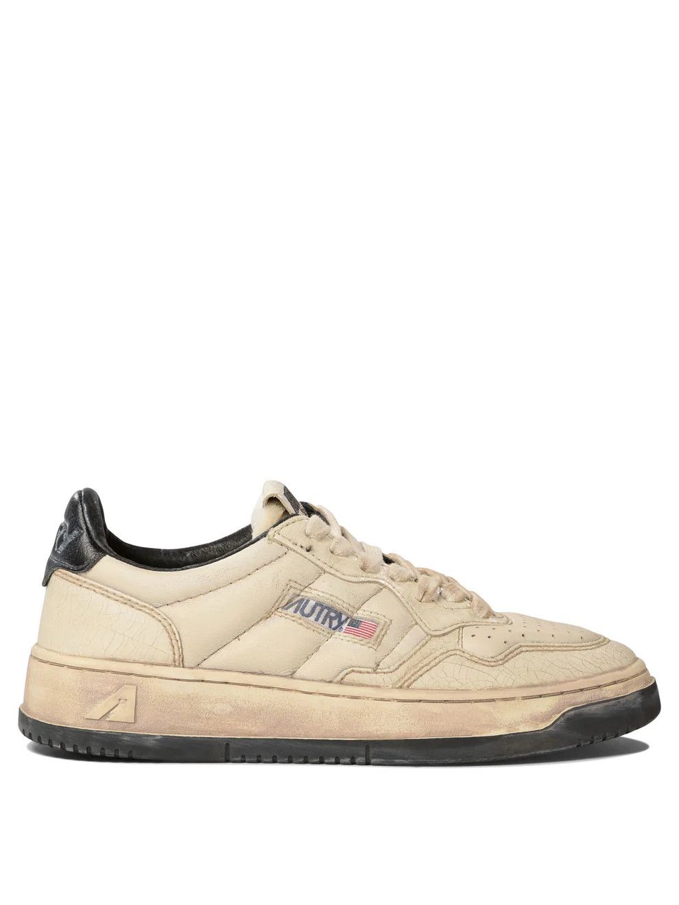 AUTRY o1s22i1n0125 Super Vintage Low-Top Sneakers in Beige Size US 9 / IT 39 - 1 Thumbnail