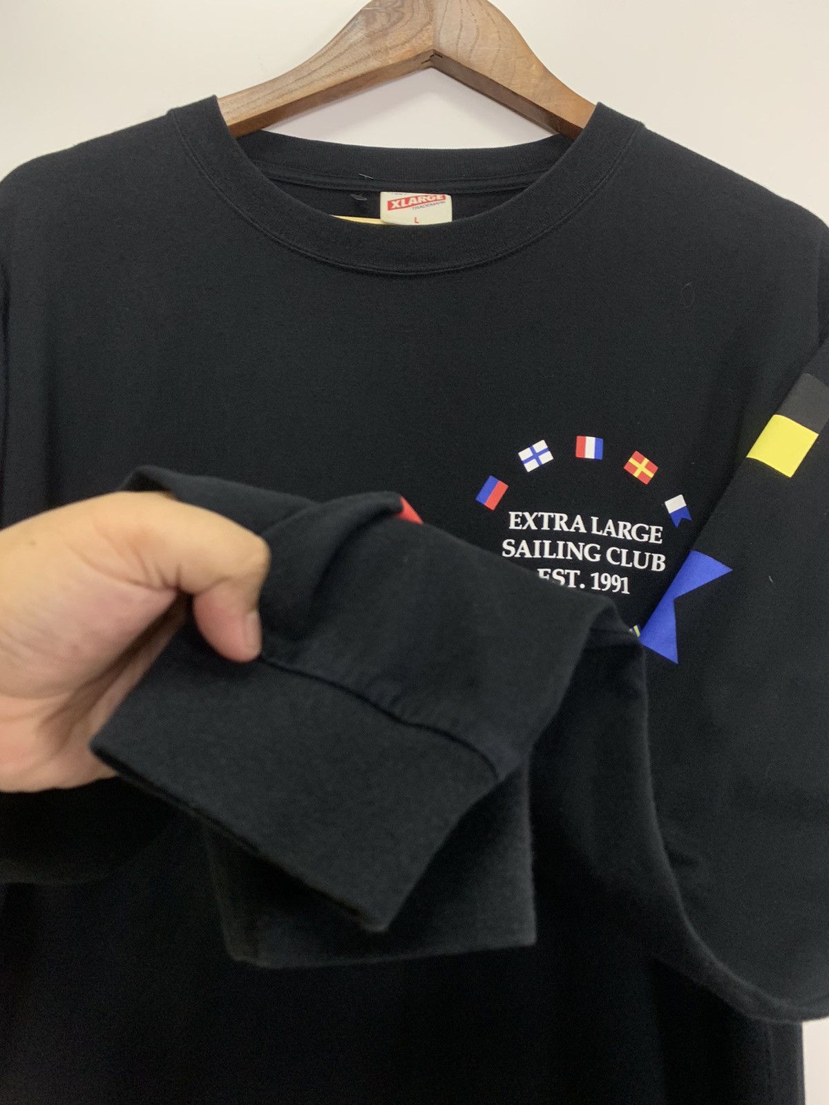 Vintage × Xlarge Xlarge flag country logo shirt Size US L / EU 52-54 / 3 - 7 Thumbnail