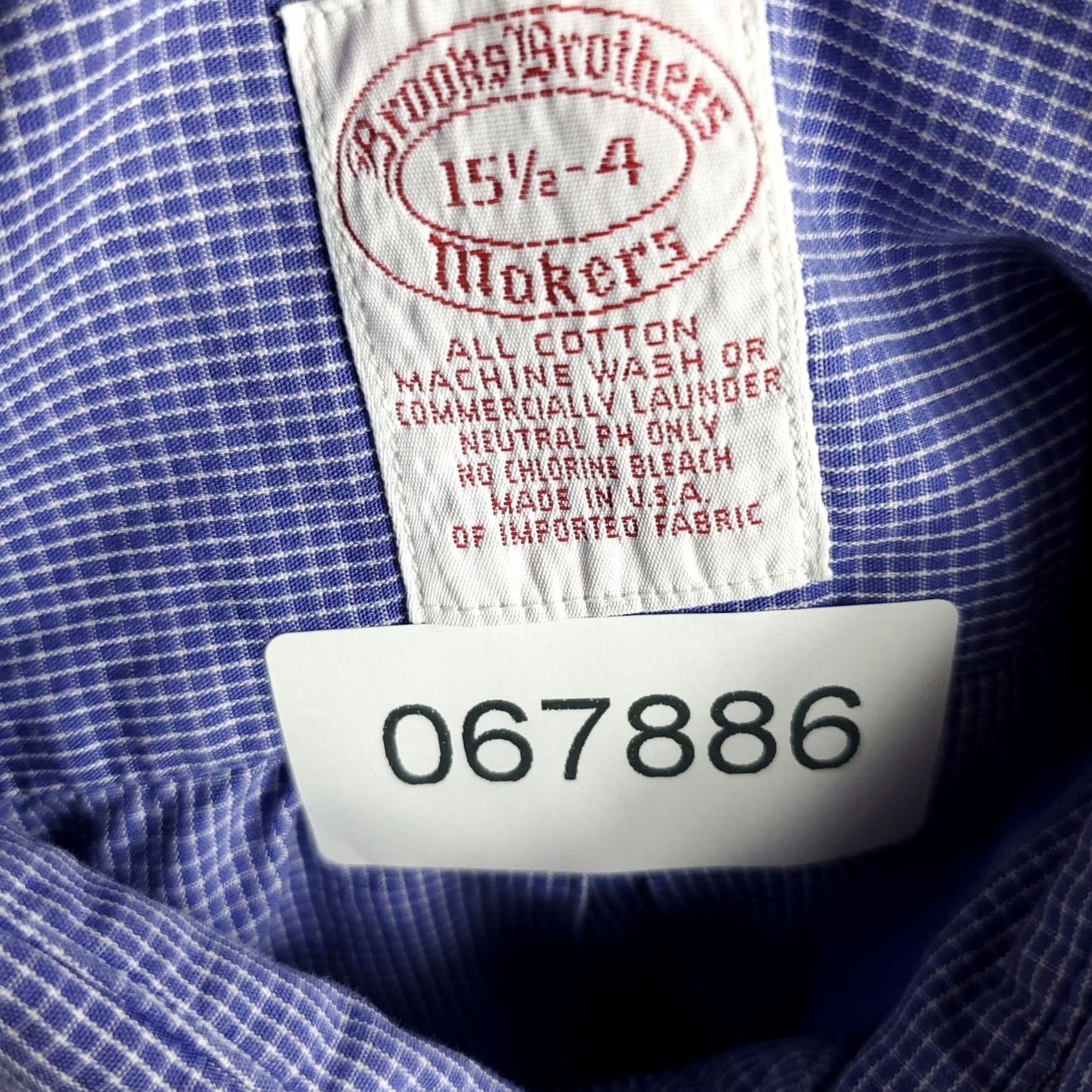 Brooks Brothers Brooks Brothers Shirt Mens 15.5 Blue Dress Button Up Long Sleeve Color: Blue Size 42R - 8 Thumbnail