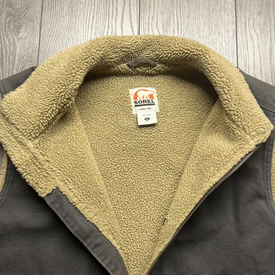 SOREL Sorel Sherpa Lined Canvas Vest XL Outwear Size US XL / EU 56 / 4 - 7 Thumbnail
