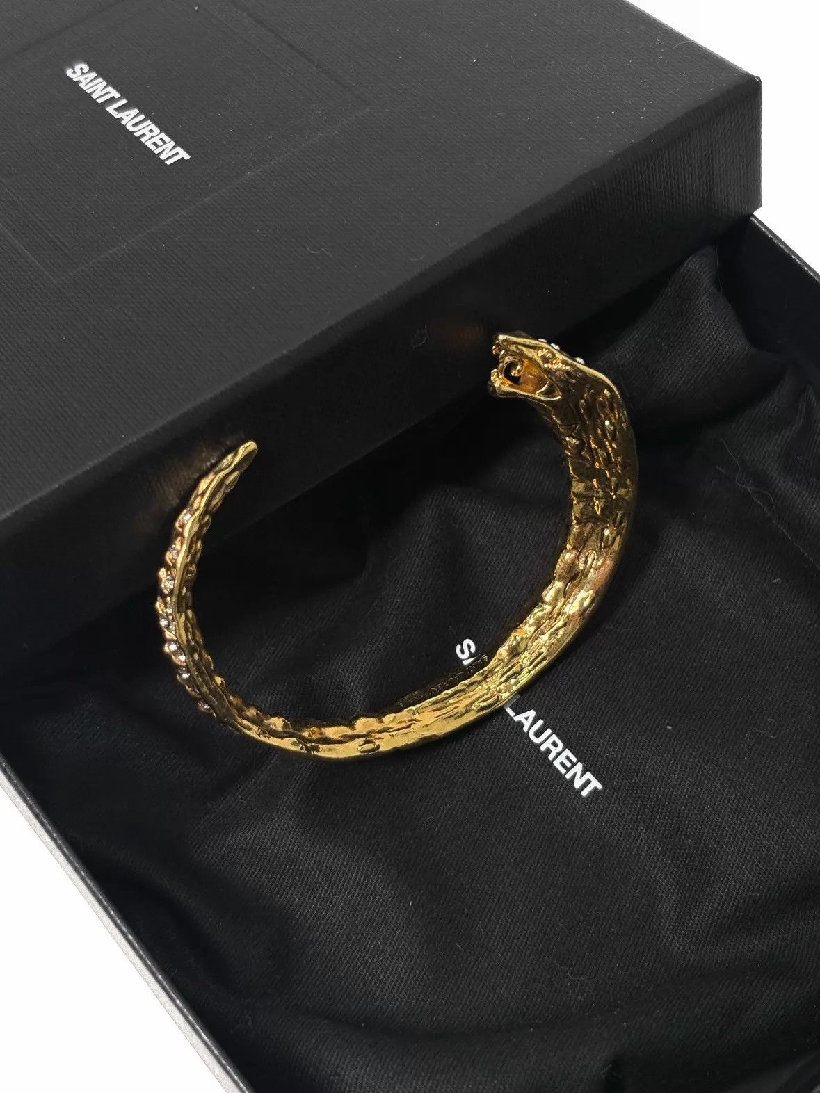 Saint Laurent Paris Saint Laurent SLP22SS Pave Cobra Bracelet Size ONE SIZE - 3 Thumbnail