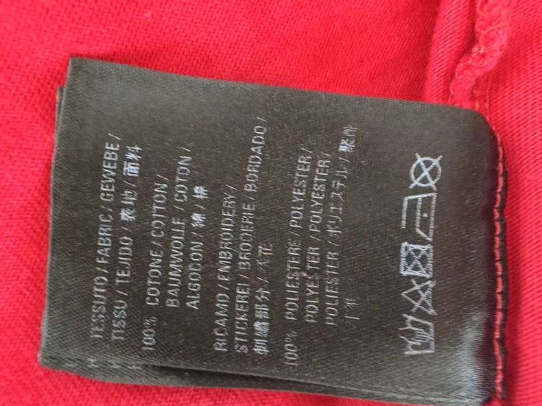 Balenciaga Red Crown Round Neck Short Sleeve