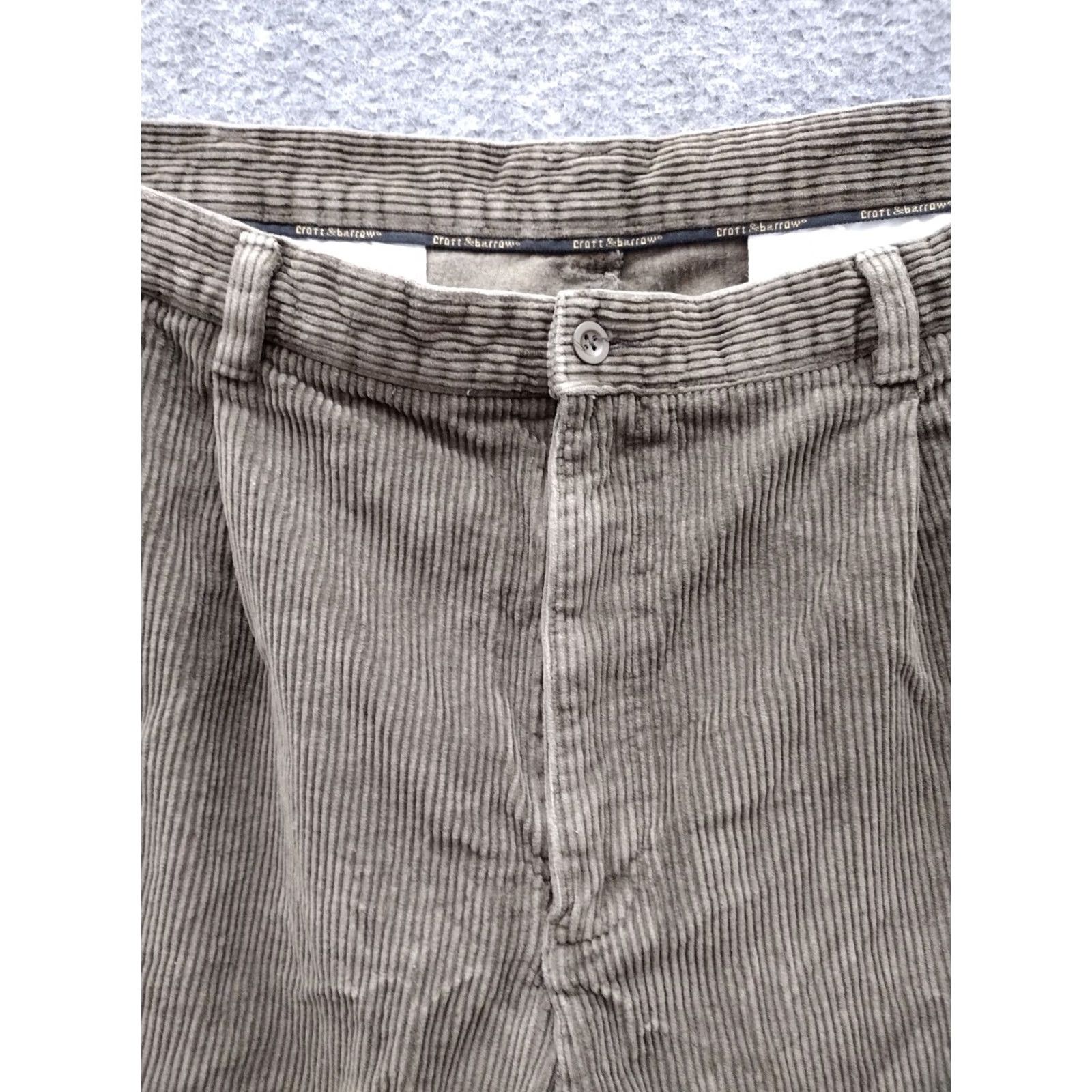 Croft & Barrow Croft & Barrow Dark Brown Corduroy Pants Mens 40X32 Dress Pants Regular Straight Brown Corduroy Size US 40 / EU 56 - 3 Thumbnail
