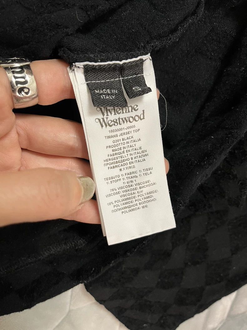 Vivienne Westwood Vivienne Westwood Irregular diamond shirt long sleeve T-sh Size XS / US 0-2 / IT 36-38 - 6 Thumbnail