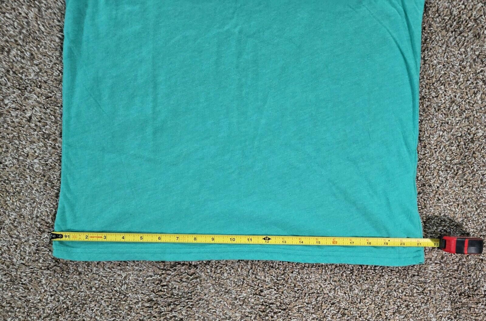 Designer Teal Crew Neck Holister Pocket T-Shirt Size Large Size US L / EU 52-54 / 3 - 4 Thumbnail