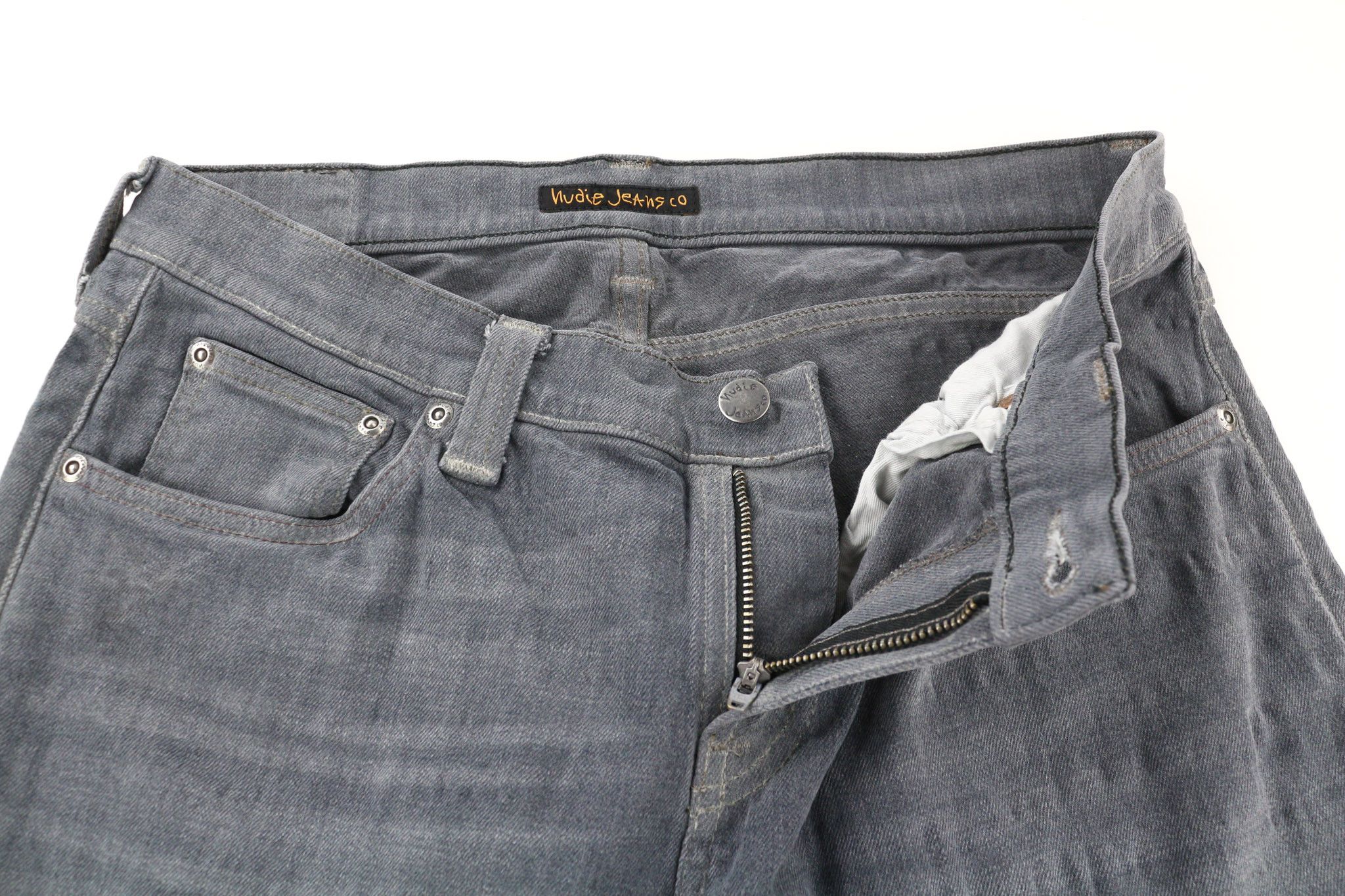 Nudie Jeans TIGHT LONG JOHN W31/L34 Organic Charcoal Zip Fit 80712 Size US 31 - 4 Thumbnail