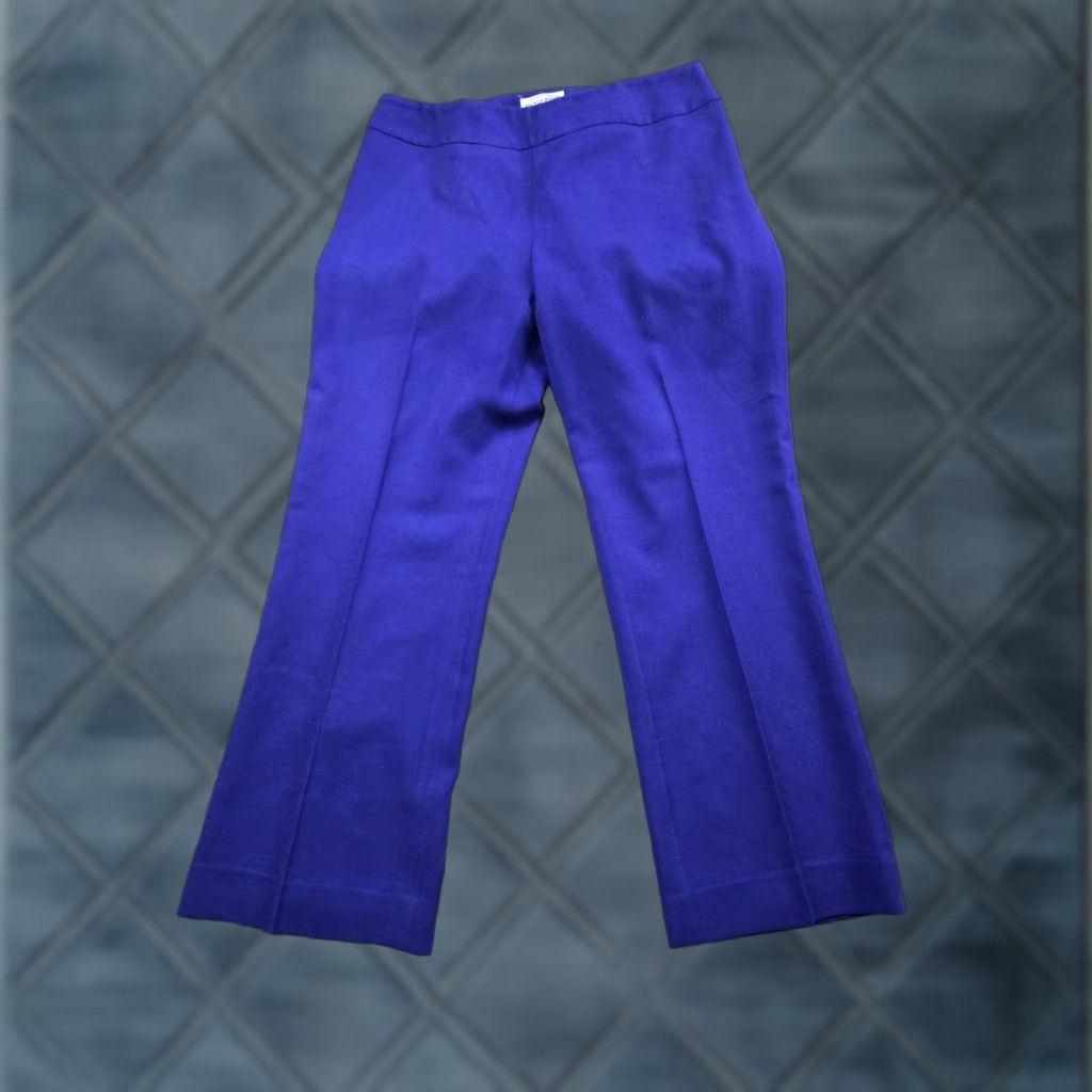 Pendleton VINTAGE Pendleton Dress Pants Womens 14 Petite Purple Wool Straight Leg Made USA Size 36" / US 14 / IT 50 - 1 Thumbnail