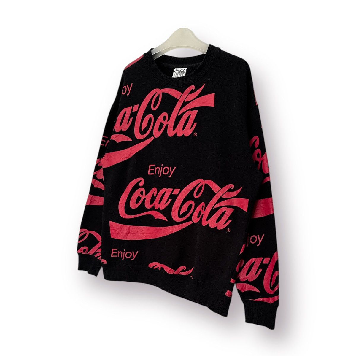 Coca Cola × Pepsi 🔥 CocaCola enjoy OverPrint drinker product Sweatshirt - XS Size US M / EU 48-50 / 2 - 2 Thumbnail