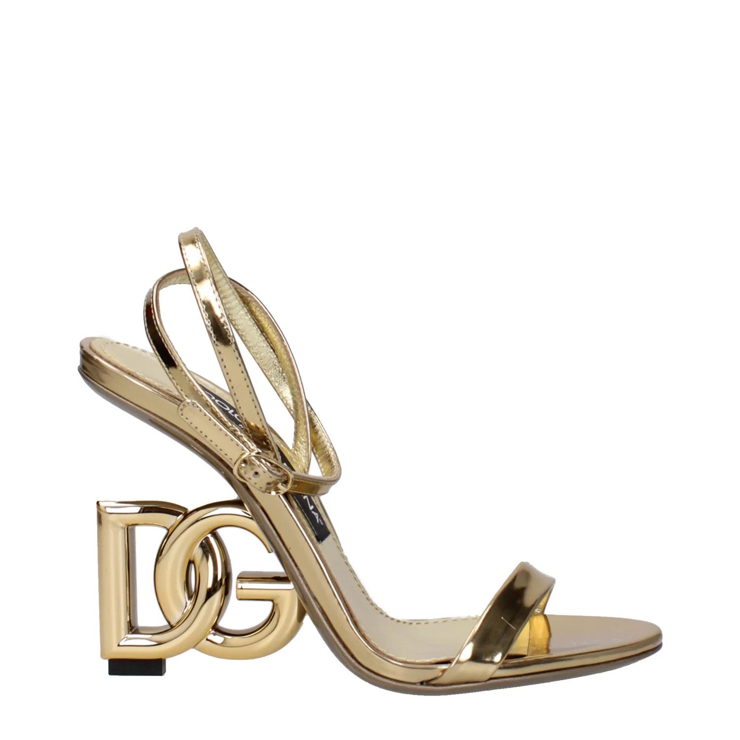 Dolce & Gabbana ob1o1e1124 Leather Sandals in Gold Size US 7.5 / IT 37.5 - 1 Thumbnail