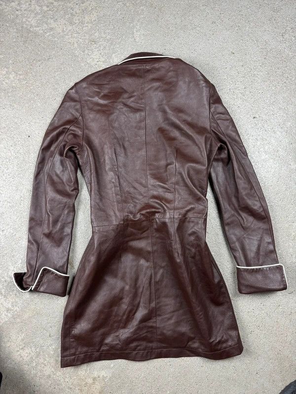 Ralph Lauren Purple Label Ralph Lauren Collection Leather Coat Brown USA 8 Size M / US 6-8 / IT 42-44 - 11 Thumbnail