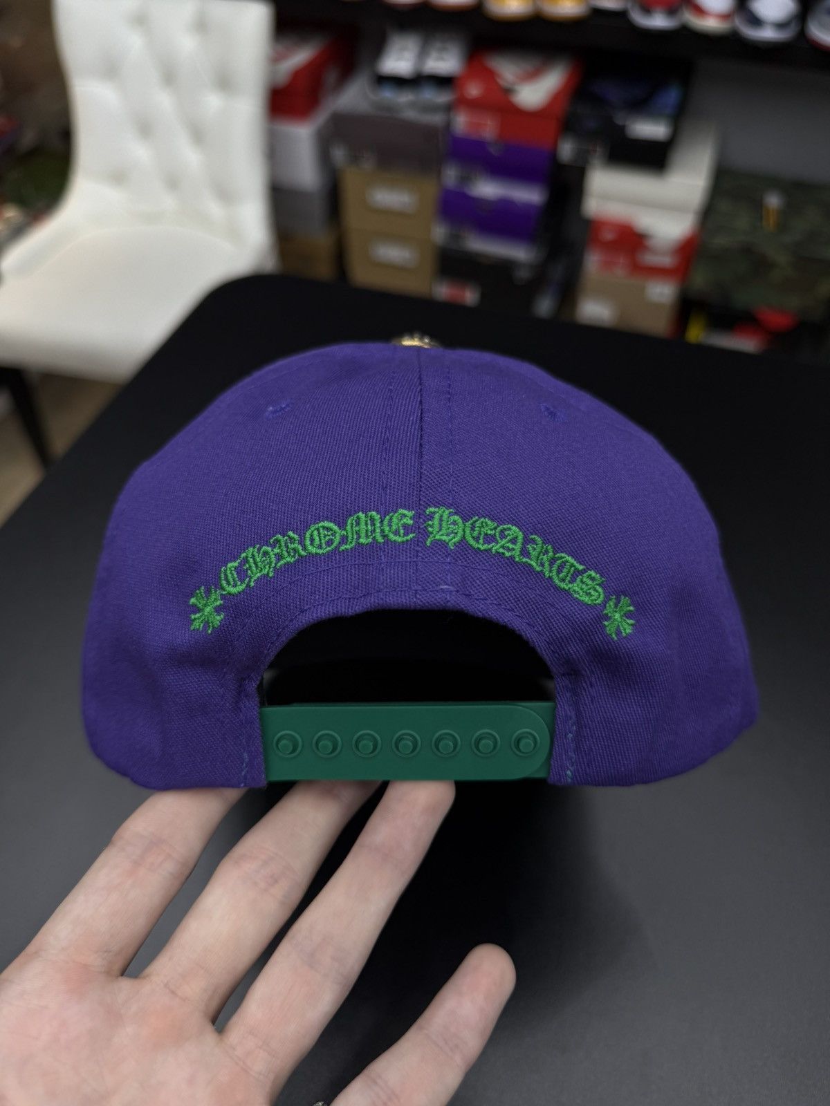 Chrome Hearts Chrome Hearts Purple/Green Logo SnapBack New Size ONE SIZE - 6 Thumbnail