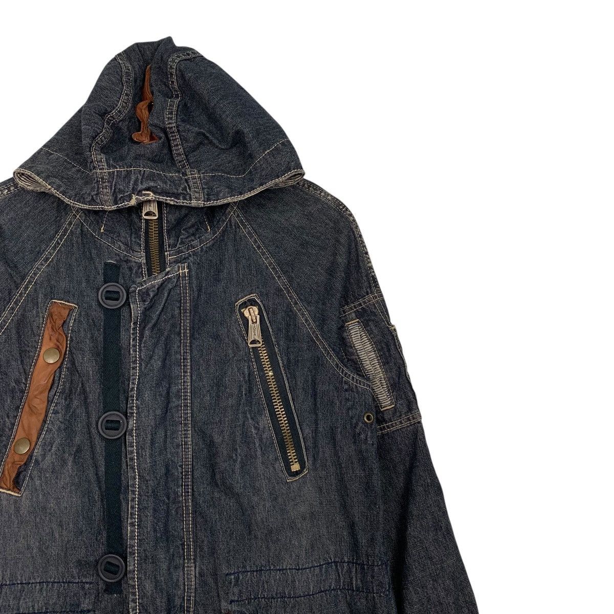 Japanese Brand Japanese Brand Cube Sugar Hooded Denim Parka Size US M / EU 48-50 / 2 - 5 Thumbnail