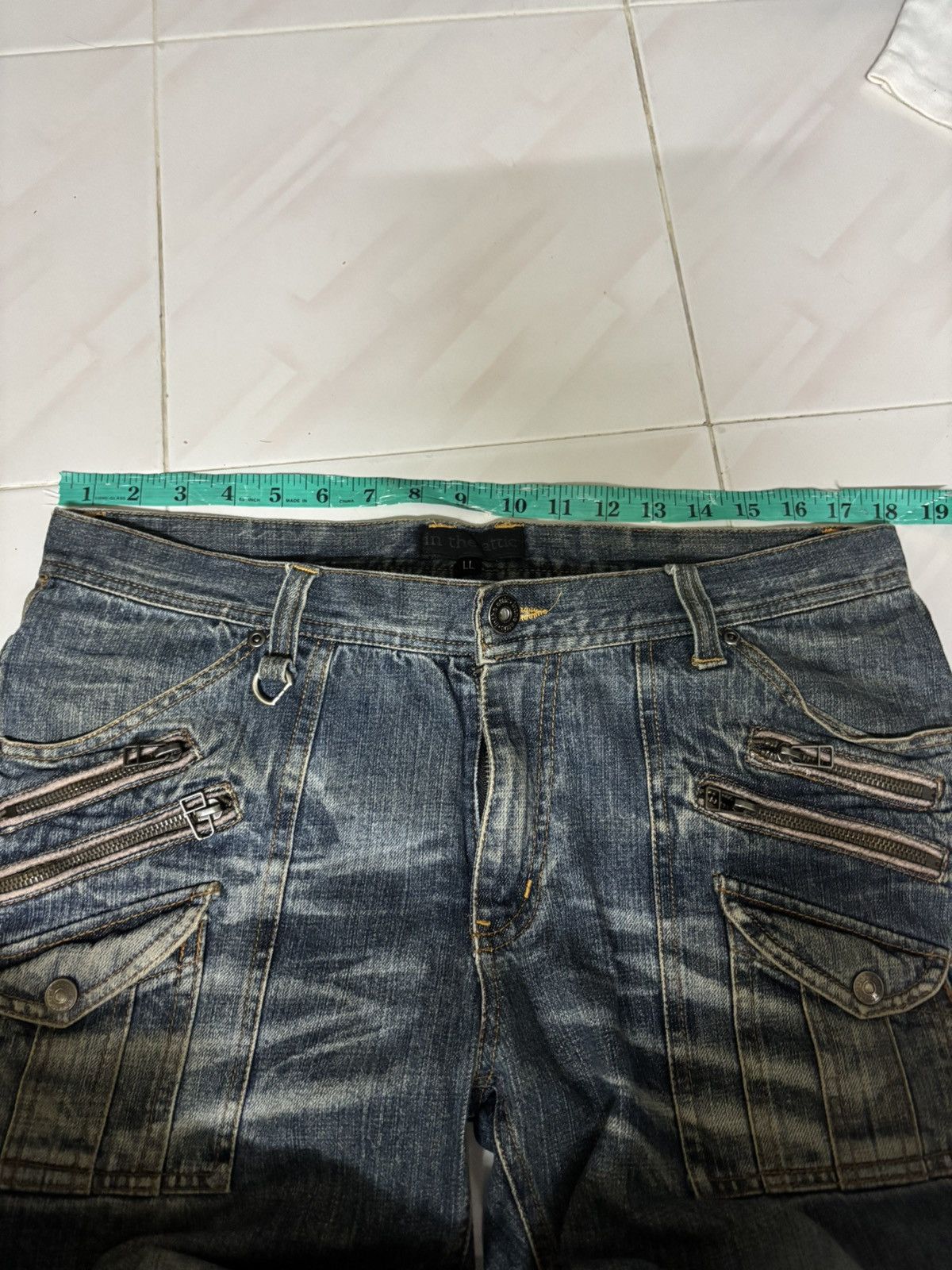 Hysteric Glamour in the attic japanese jeans punk grunge multi zipper design Size US 35 - 18 Thumbnail
